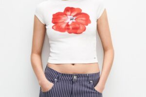 SHORT SLEEVE FLORAL T-SHIRT